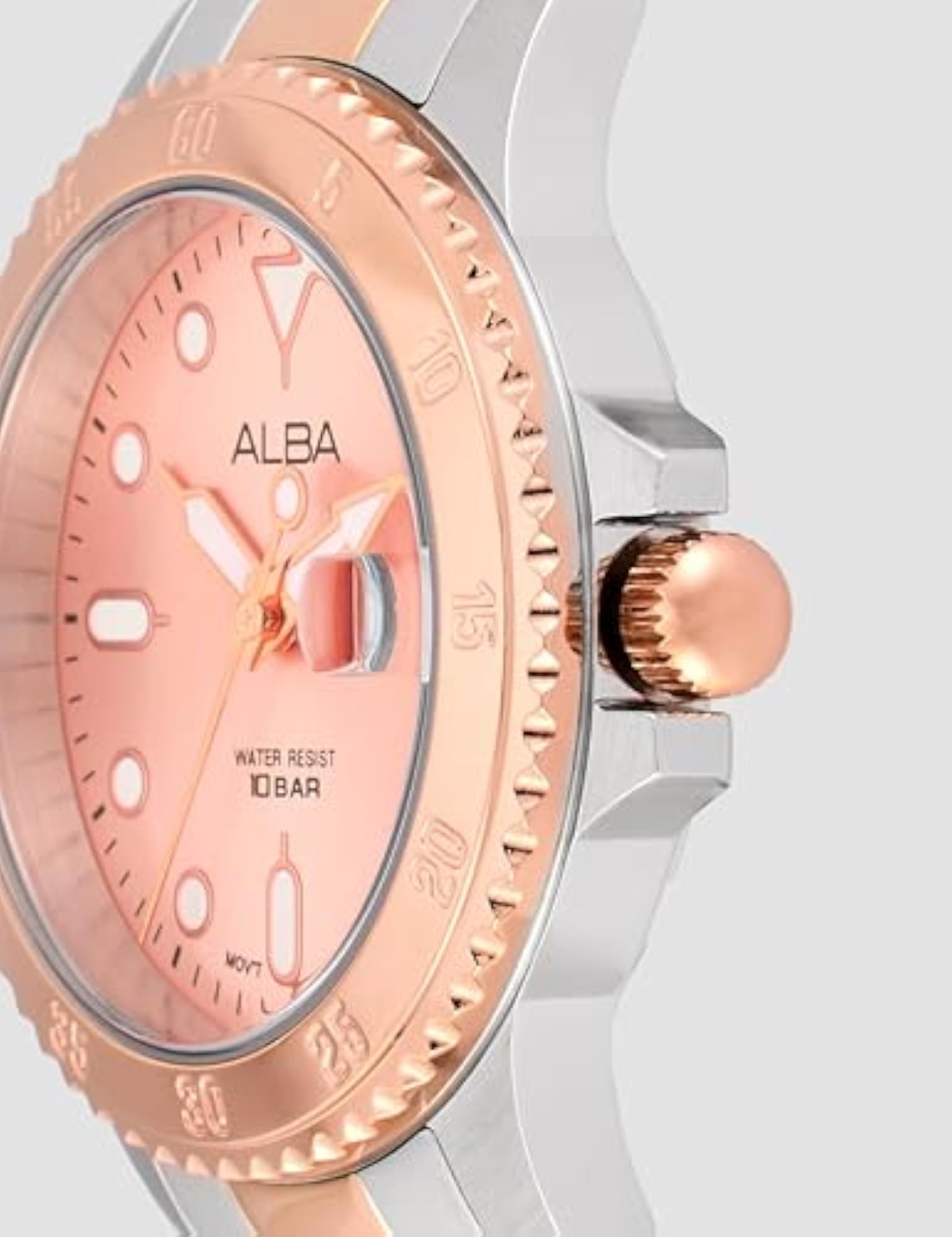 Women's Light Pink Dial Watch